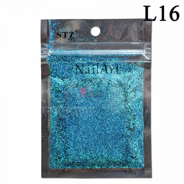 Sclipici pentru unghii Laser Holografic L16 Sea Glass